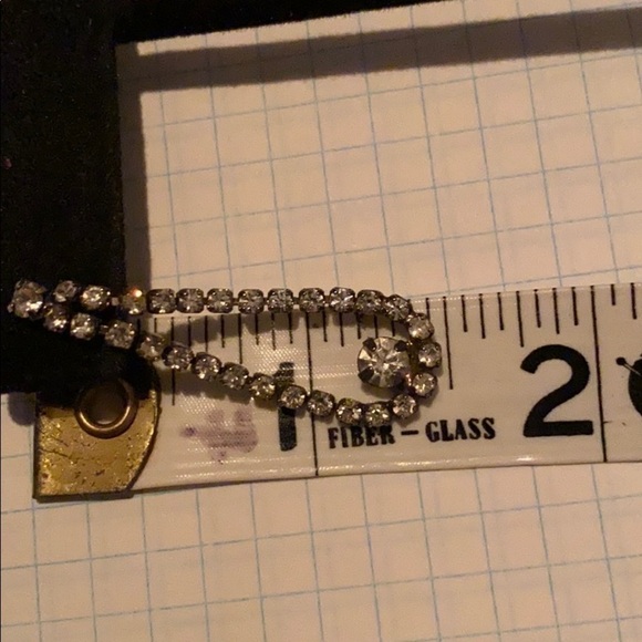 EARRINGS Vintage rhinestone dangle earrings teardrop stud - Picture 7 of 7